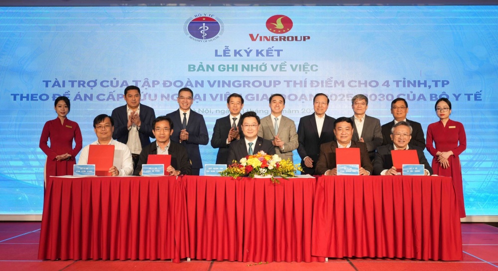 Vingroup tài trợ 1.000 tỷ đồng cho Đề án cấp cứu ngoại viện quốc gia