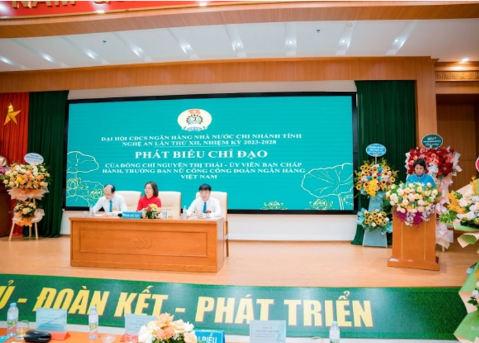 Đại hội CĐCS Ngân hàng Nhà nước chi nhánh Nghệ An nhiệm kỳ 2023 - 2028