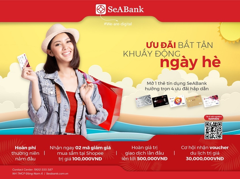 co hoi x4 uu dai khi mo moi the tin dung seabank