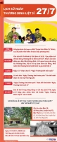 [Infographics] Lịch sử Ngày Thương binh-Liệt sĩ 27/7