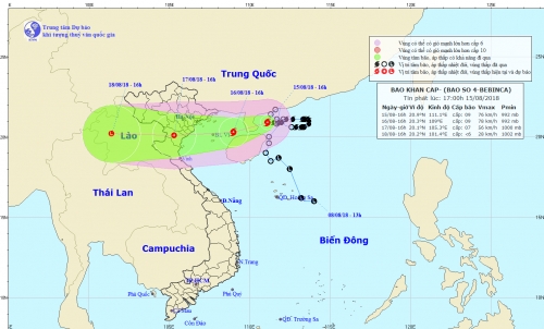 Công điện ứng phó với bão số 4