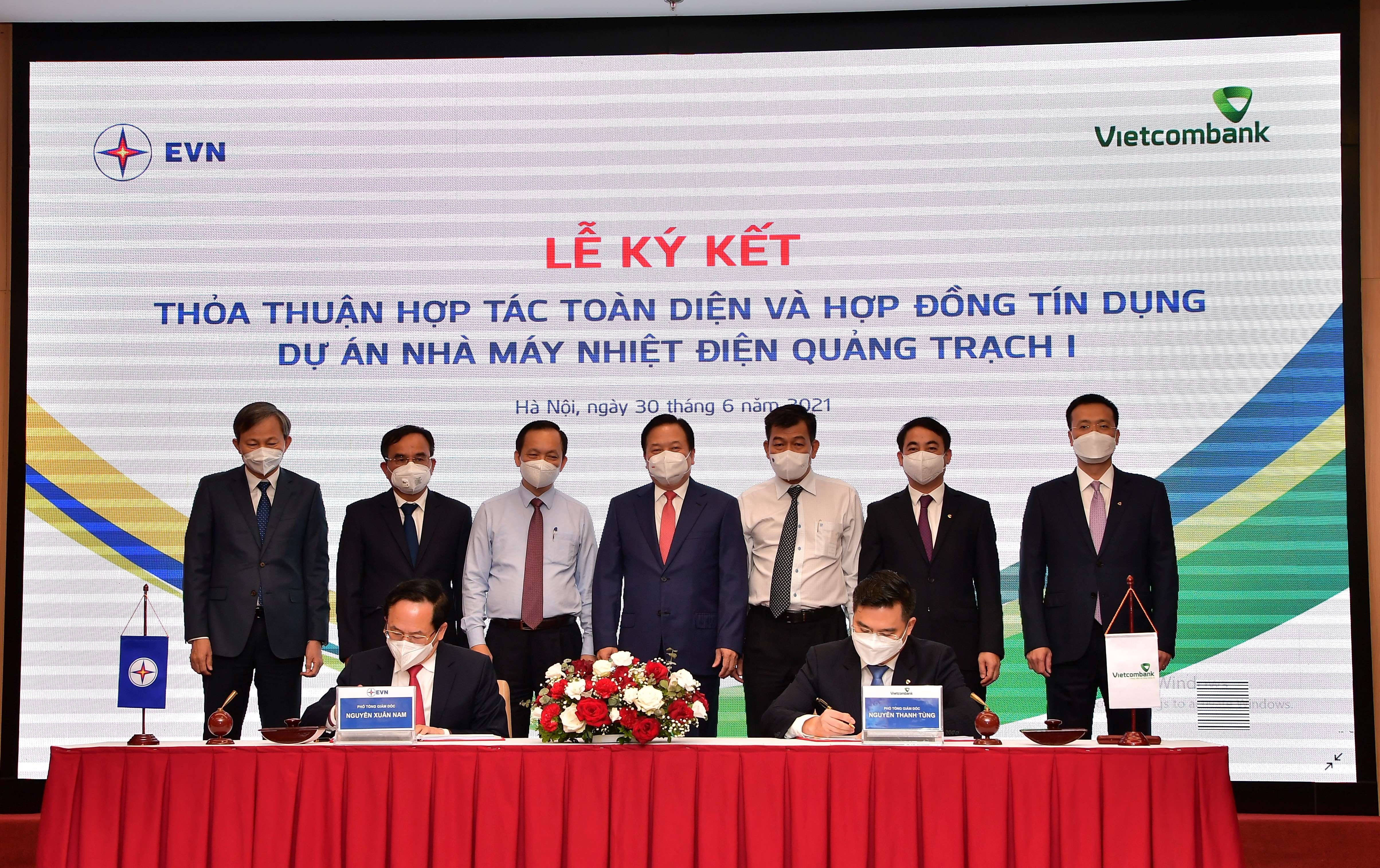 vietcombank ky hop dong tin dung tai tro du an nha may nhiet dien quang trach 1