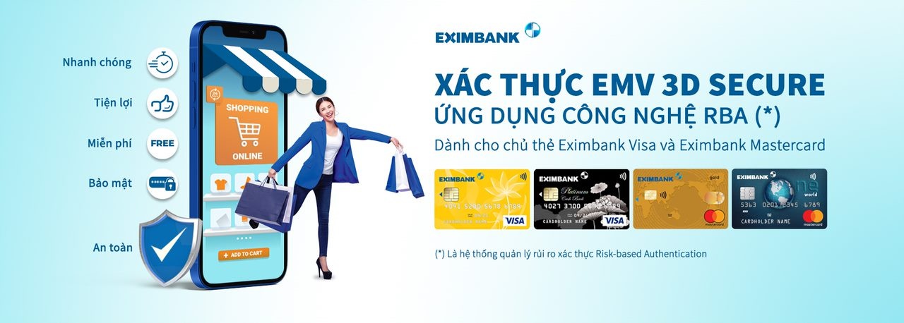 eximbank trien khai he thong xac thuc bao mat giao dich truc tuyen moi nhat