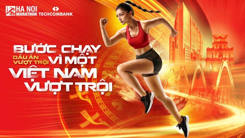 giai chay ha noi marathon techcombank cung thong diep dau an vuot troi