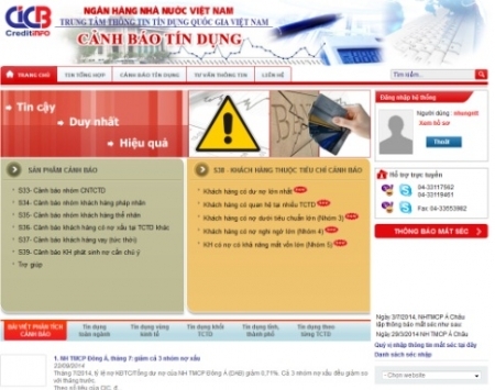 Hơn 2.370 tin cảnh báo tín dụng trong năm 2018