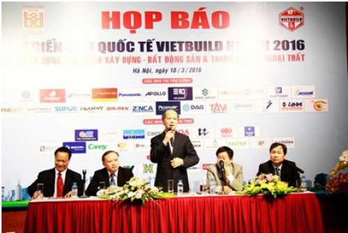 Vietbuild Hà Nội 2016 thu hút sự tham gia của hơn 1.350 gian hàng