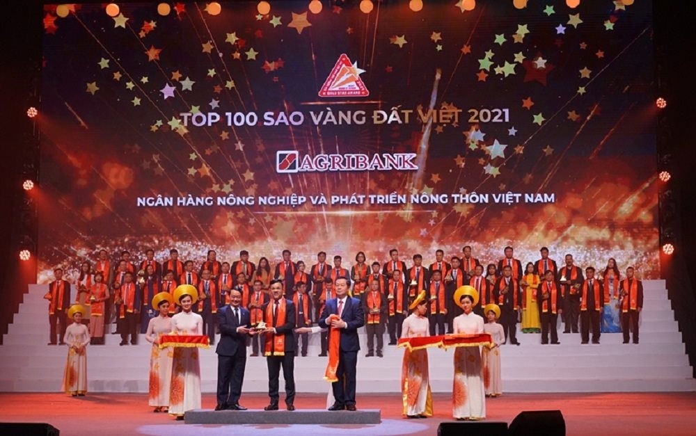 agribank nhan giai thuong sao vang dat viet nam 2021