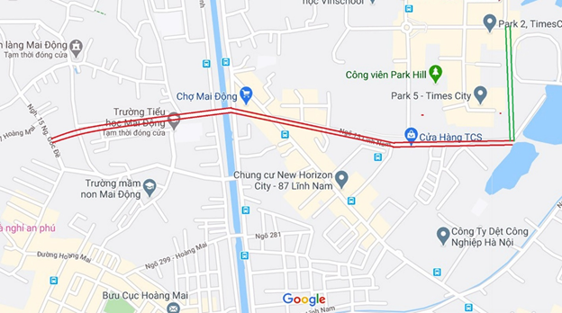 vi tri ba tuyen duong se mo theo qui hoach o phuong mai dong hoang mai ha noi