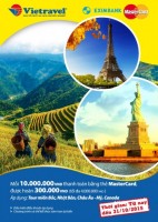 Nhiều ưu đãi dành riêng cho chủ thẻ Eximbank-MasterCard