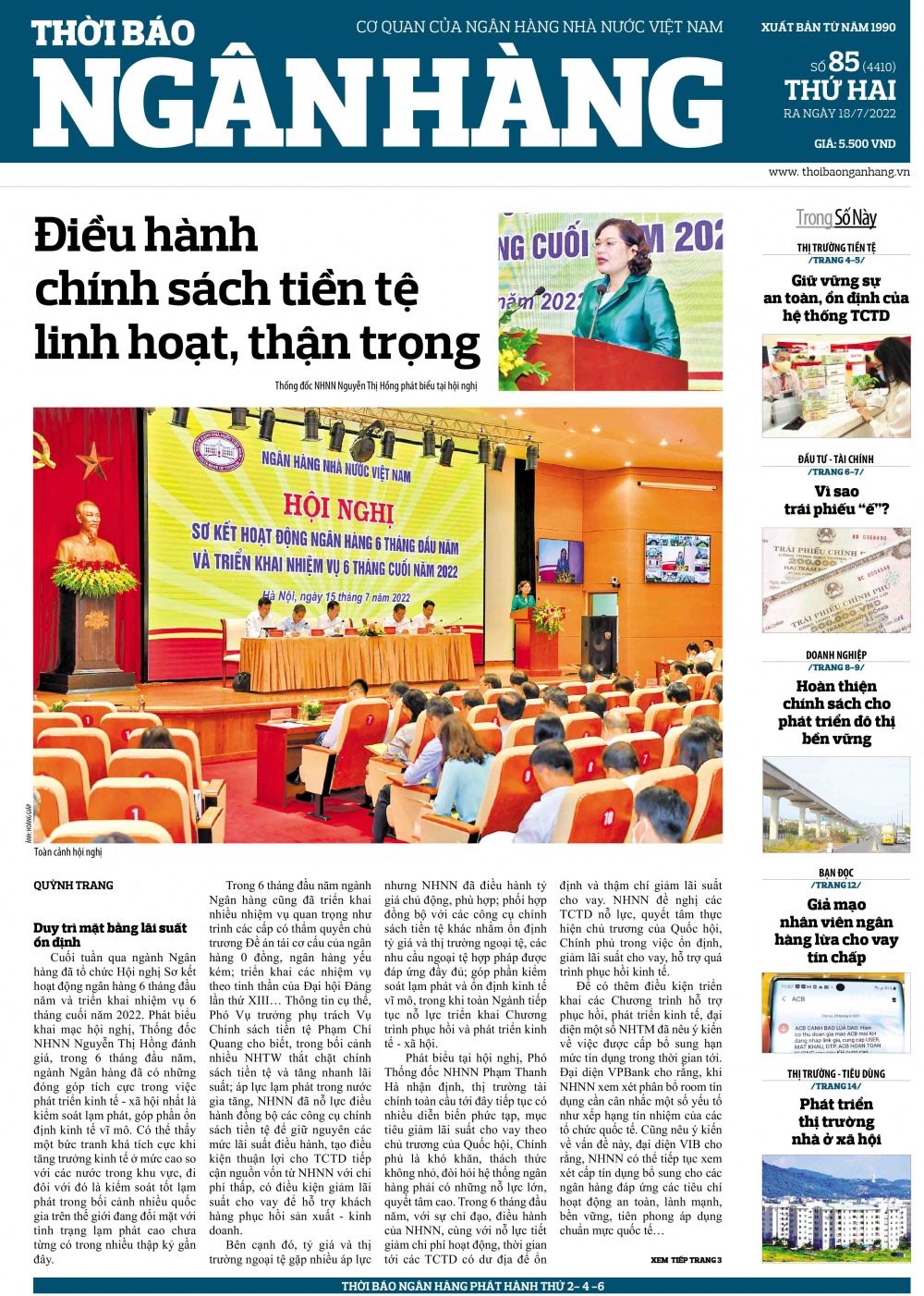 Số 85 ra ngày 18/7/2022