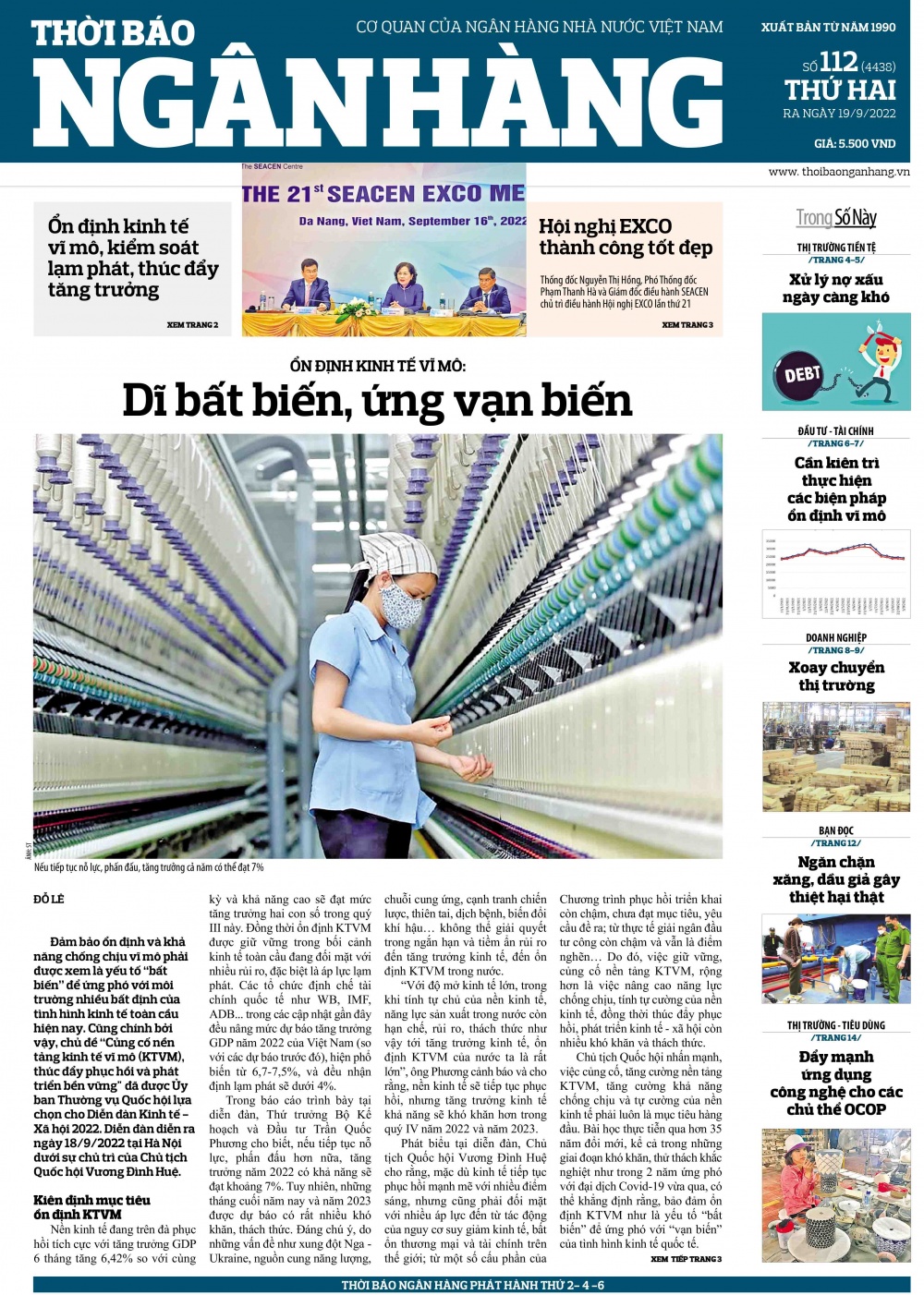 Số 112 ra ngày 19/9/2022